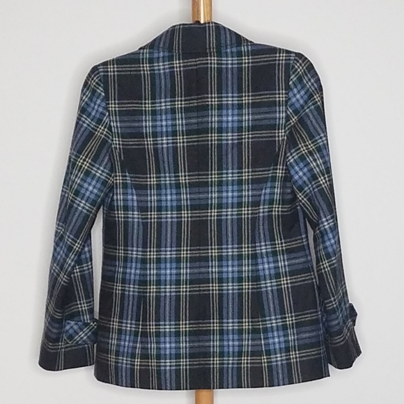 Pendleton 100% Virgin Wool Tartan Plaid Blazer 6P - Picture 2 of 7
